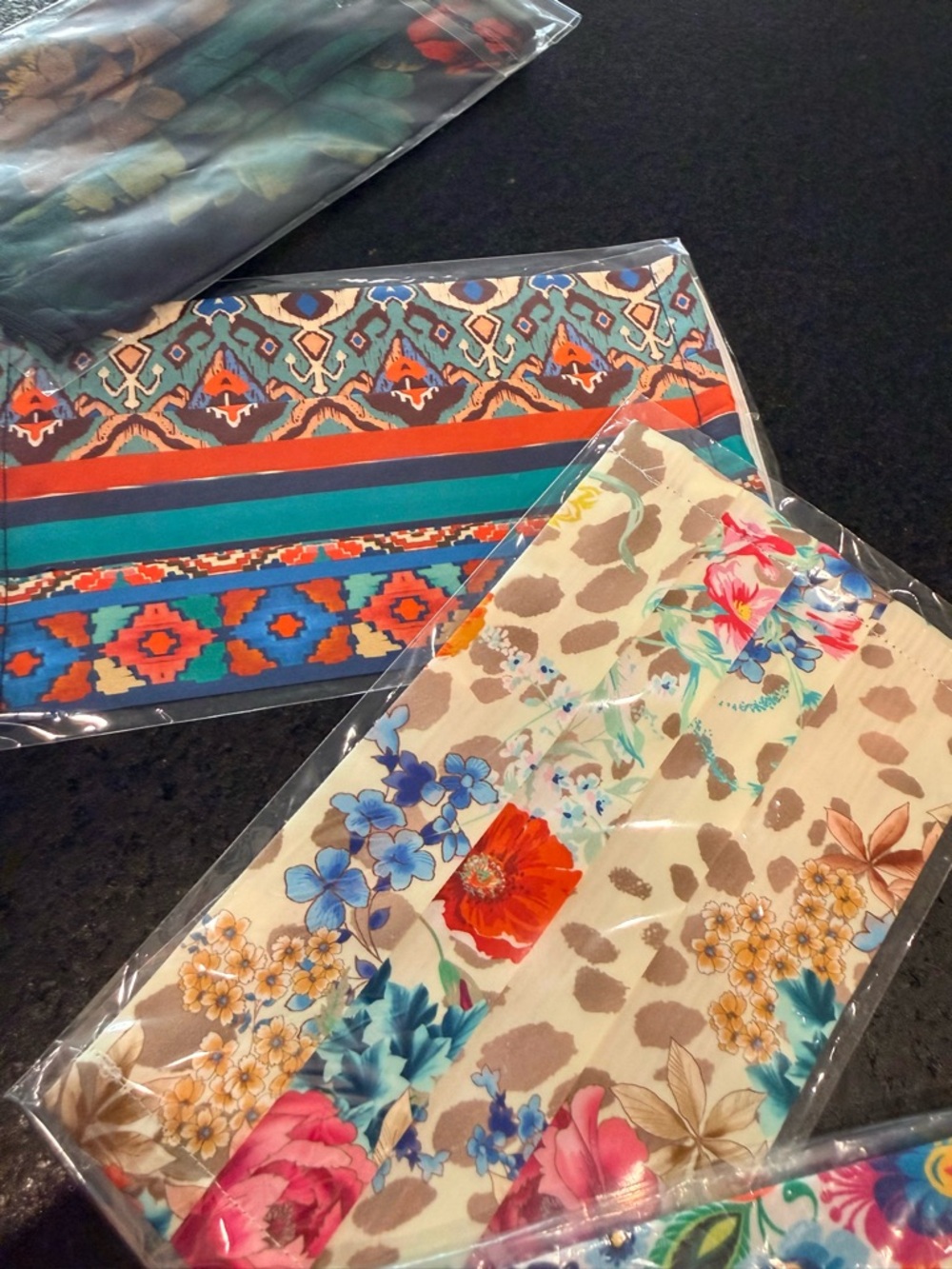 Johnny Was Floral & Patterned Face Mask Set - Multicolor - Picture 4 of 4